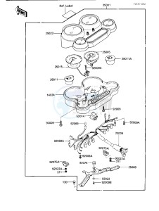 ZX 600 B [NINJA 600RX] (B1) [NINJA 600RX] drawing METERS