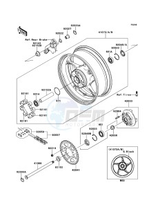 Z1000_ABS ZR1000ECFA FR XX (EU ME A(FRICA) drawing Rear Hub