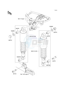 EJ 650 A [W650] (A2-A4 A4 CAN ONLY) W650 drawing SUSPENSION_SHOCK ABSORBER