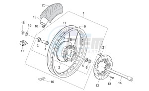 V7 Special 750 drawing Rear wheel I