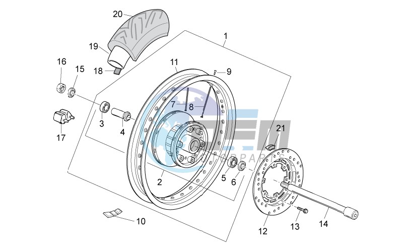 Rear wheel I