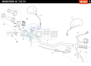 MARATHON-125-AC-E4-FREE-JUMP-AUSTRIA-FREE-JUMP-BLUE drawing HANDLEBARS