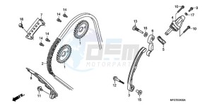 CB600FA9 France - (F / ABS CMF) drawing CAM CHAIN/TENSIONER