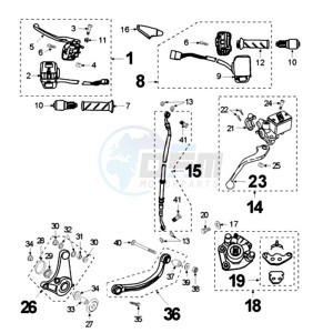 FIGHT RW3A drawing BRAKE SYSTEM