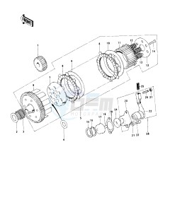 KD 100 M (M1-M4) drawing CLUTCH