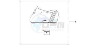 CB600F9 Europe Direct - (ED / 25K) drawing BODY COVER L