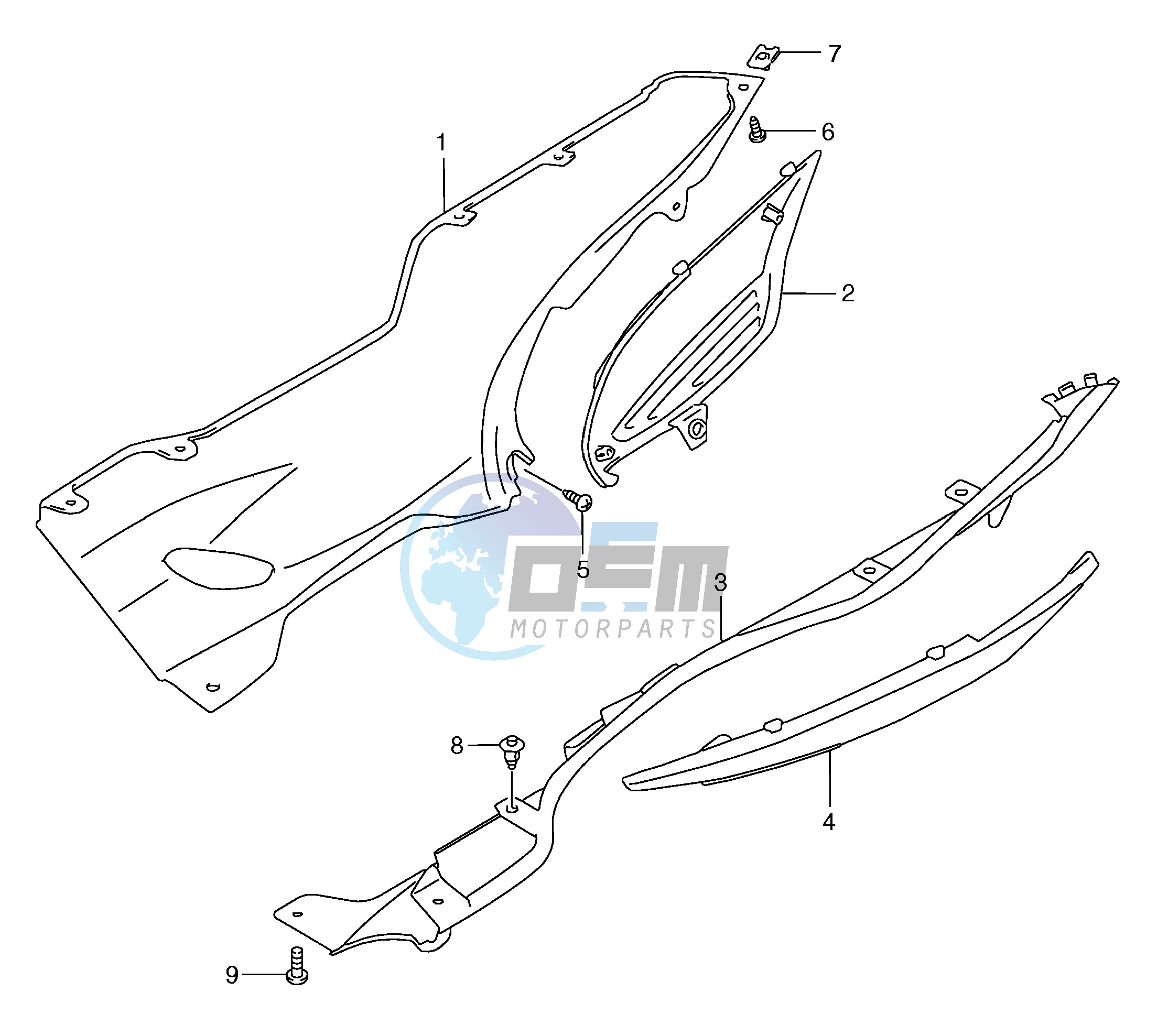 SIDE LEG SHIELD (MODEL W X)