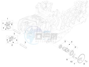 Sprint iGet 125 4T 3V ie ABS (APAC) drawing Rocking levers support unit