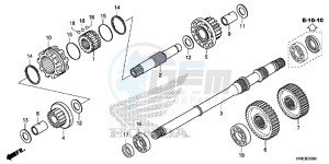 TRX500FA5G TRX500FA Europe Direct - (ED) drawing FINAL SHAFT