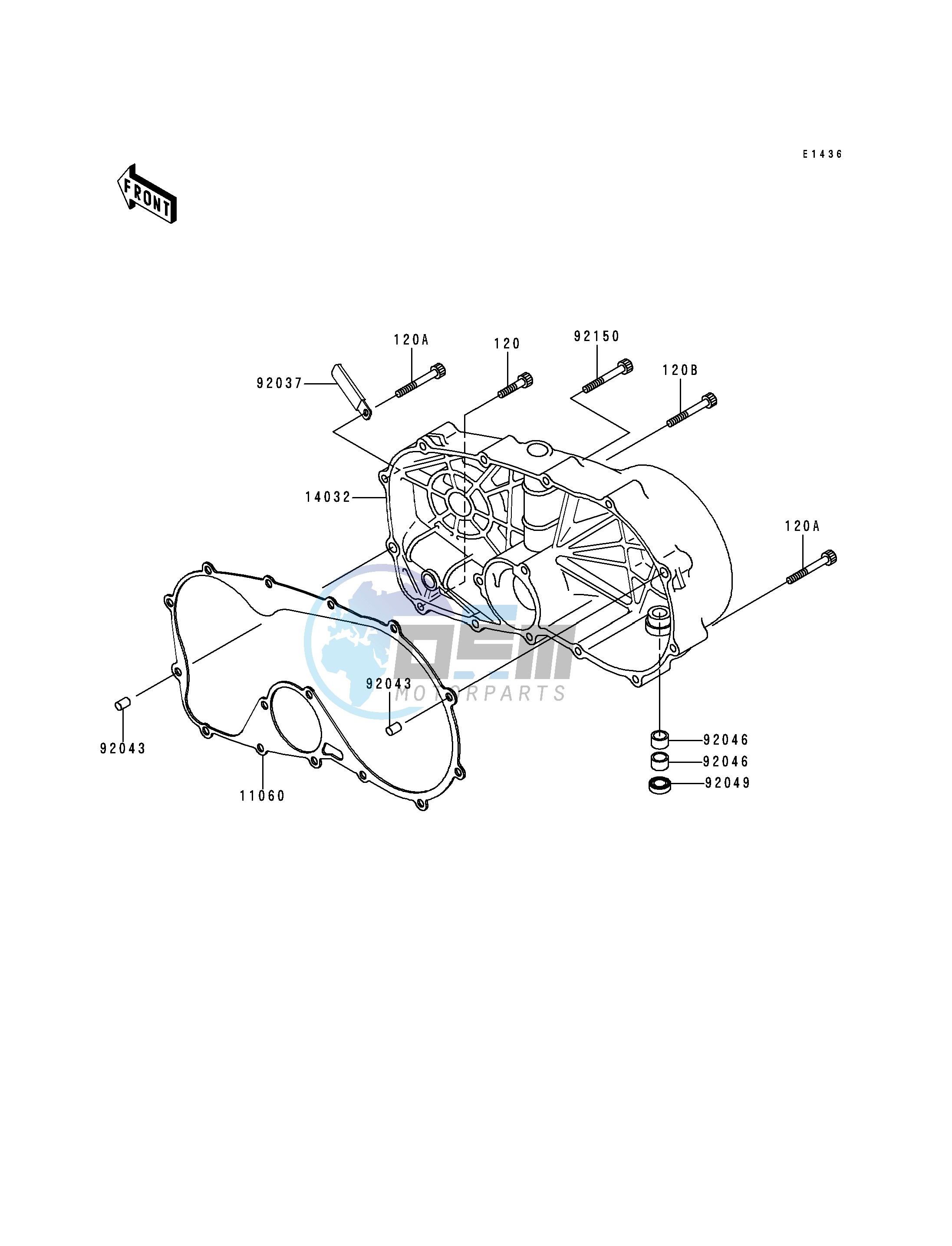 RIGHT ENGINE COVER-- S- -