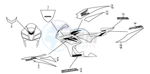 CBR600RR drawing MARK/STRIPE (1)