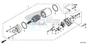 TRX500FM2G TRX500FM Europe Direct - (ED) drawing STARTER MOTOR