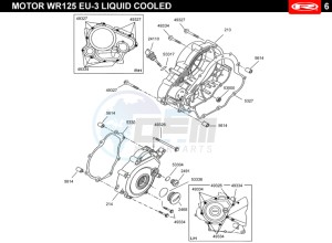 RS3-125-CASTROL drawing CLUTCH COVER