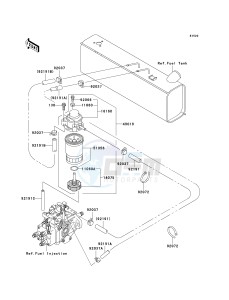 KAF 950 B [MULE 3010 DIESEL 4X4] (B2-B3) [MULE 3010 DIESEL 4X4] drawing FUEL PUMP