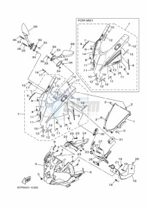 YZF320-A YZF-R3 (B7PH) drawing WINDSHIELD