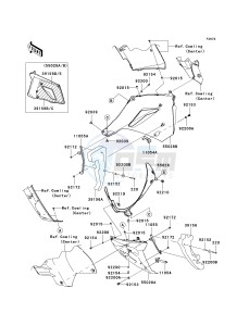 ZG 1400 A [CONCOURS 14 ABS] (8F-9F) A9F drawing COWLING LOWERS