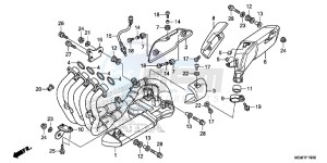 CB600FAD Hornet - CB600F ABS England - (3ED) drawing EXHAUST MUFFLER