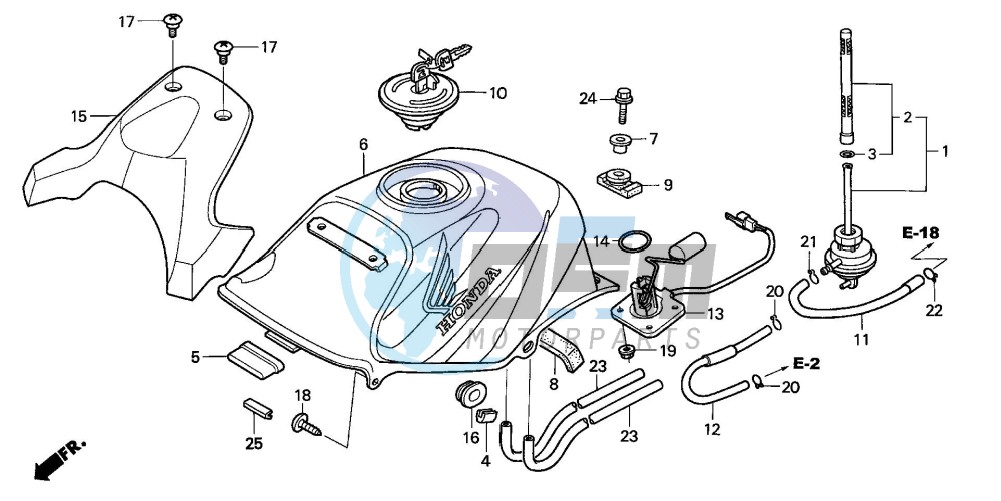 FUEL TANK (CBR125R/RS/RW5/RW6/RW8)