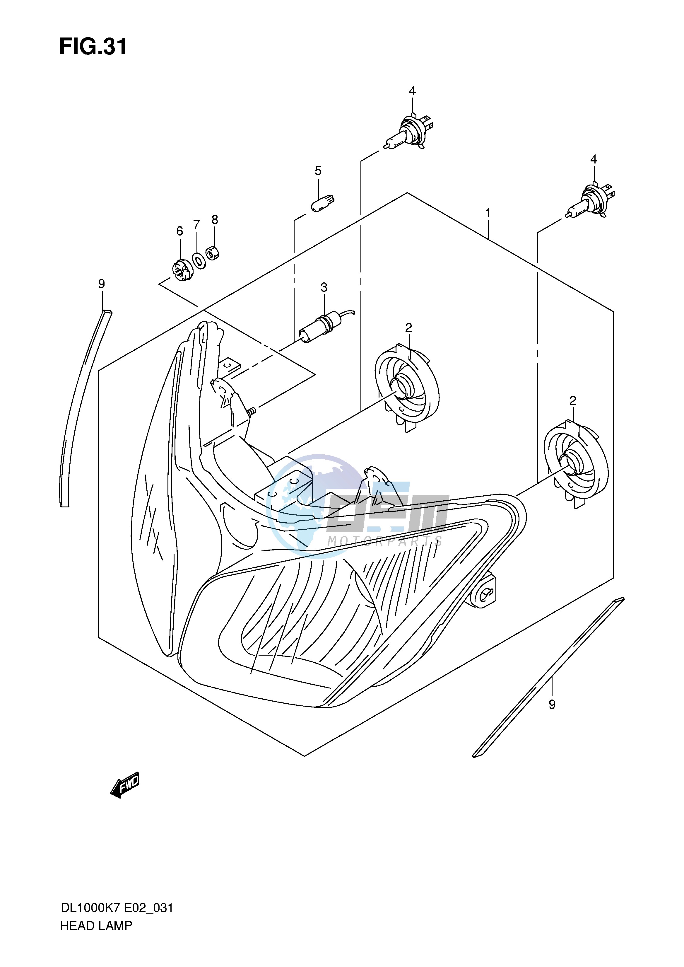 HEADLAMP (E19 P37)