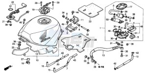 VFR800FI drawing FUEL TANK