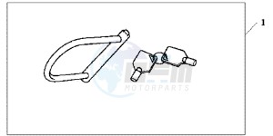 WW125EX2C drawing U LOCK (TYPE M)