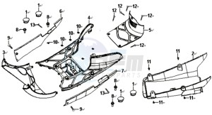 ALLO 50 25 KM/H L6 drawing FLOOR PANEL /  FRAMEBEKLEDING