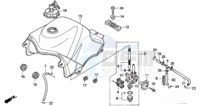 XL600V TRANSALP drawing FUEL TANK