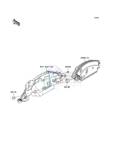 NINJA_ZX-10R ZX1000JCF FR XX (EU ME A(FRICA) drawing Meter(s)