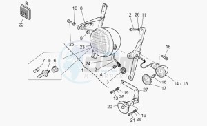 California 1100 EV PI Cat. Alum./Tit. PI Cat. drawing Rh front brake system