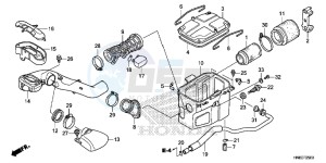 TRX680FAF TRX680 Europe Direct - (ED) drawing AIR CLEANER