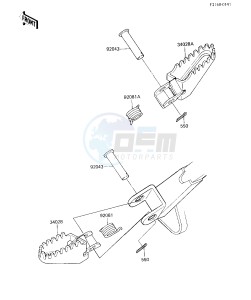 KX 80 N [BIG WHEEL] (N1) [BIG WHEEL] drawing FOOTRESTS