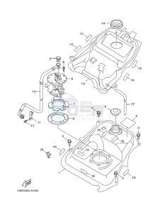 HW151 XENTER 150 (52S3) drawing FUEL TANK