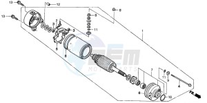 TRX350TE FOURTRAX ES drawing STARTING MOTOR