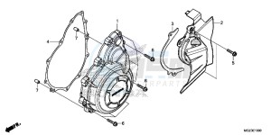 CBR500RD CBR500R UK - (E) drawing A.C. GENERATOR COVER