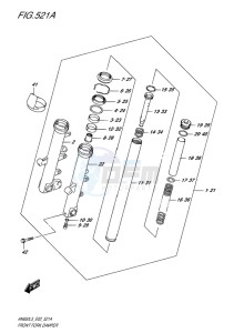 AN650 drawing FRONT FORK DAMPER