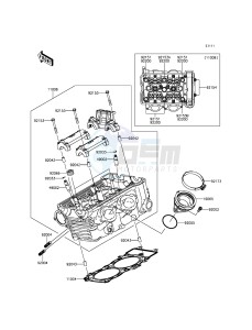 VERSYS_650 KLE650EFF XX (EU ME A(FRICA) drawing Cylinder Head