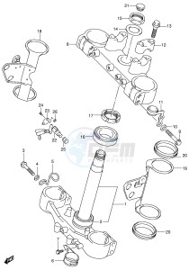 DR-Z400 (E1) drawing FRONT FORK BRACKET (DR-Z400EY EK1 EK2 K3 EK3 EK4 E24)