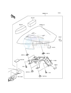 ER-6N ER650EFF XX (EU ME A(FRICA) drawing Accessory(Single Seat Cover)