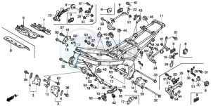 CBR600F drawing FRAME BODY