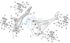 Shiver 750 drawing Foot rests