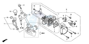 NHX110WH drawing THROTTLE BODY