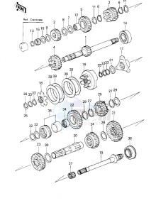 KZ 1300 B [B2] drawing TRANSMISSION