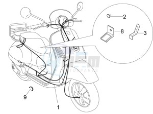 LXV 125 4T E3 drawing Main cable harness