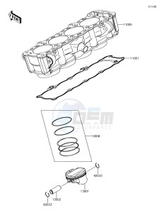 Z1000SX ZX1000WHF XX (EU ME A(FRICA) drawing Cylinder/Piston(s)