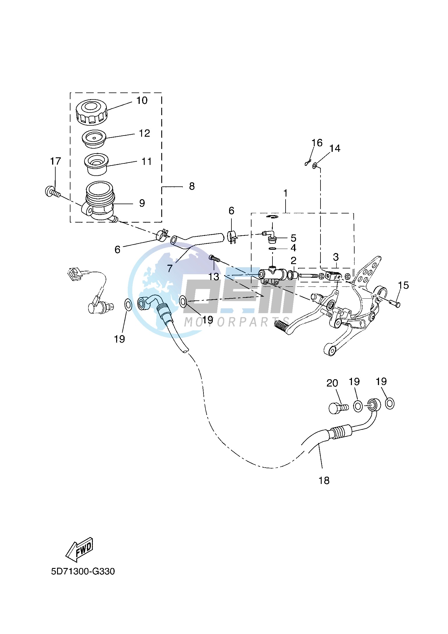 REAR MASTER CYLINDER