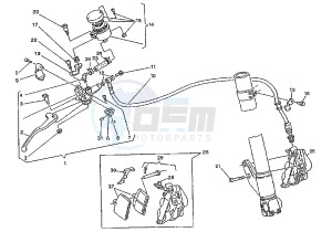 MITO EVOL.125 drawing FRONT BRAKE