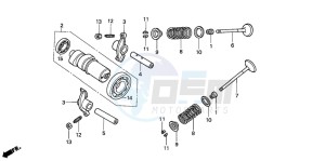 SES125 drawing CAMSHAFT/VALVE