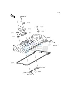 ER-6F_ABS EX650FGF XX (EU ME A(FRICA) drawing Cylinder Head Cover