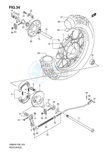 JR80 (P28) drawing REAR WHEEL