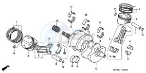 VFR8009 Europe Direct - (ED / MME) drawing CRANKSHAFT/PISTON